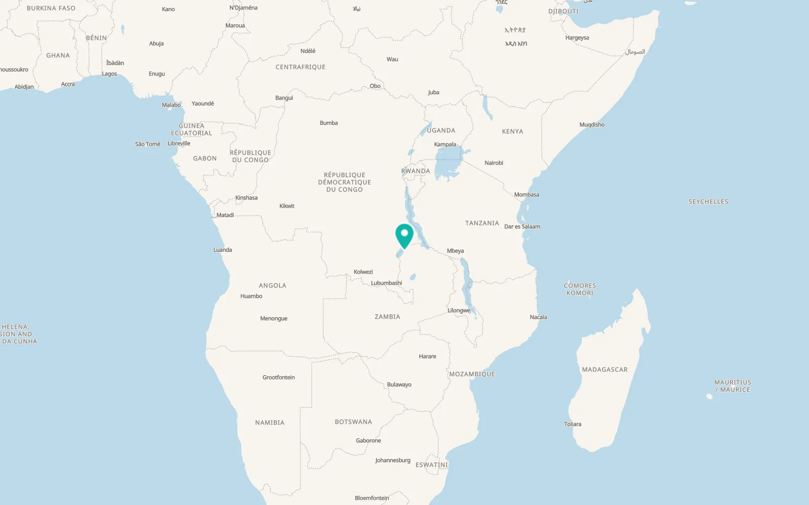 Map of Mununga
