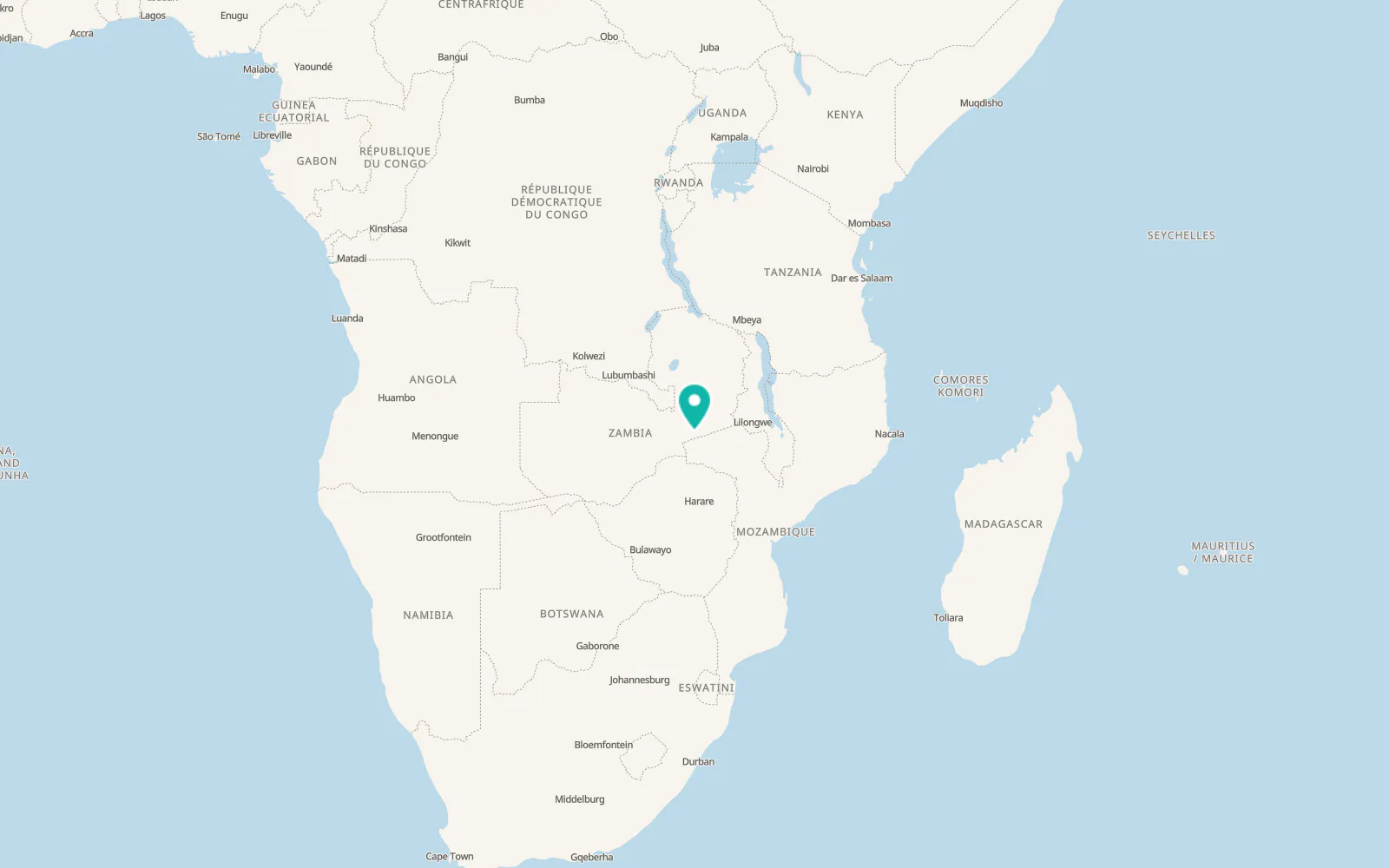 Map of Nyimba