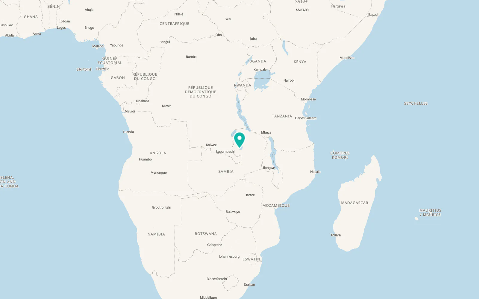Map of Samfya