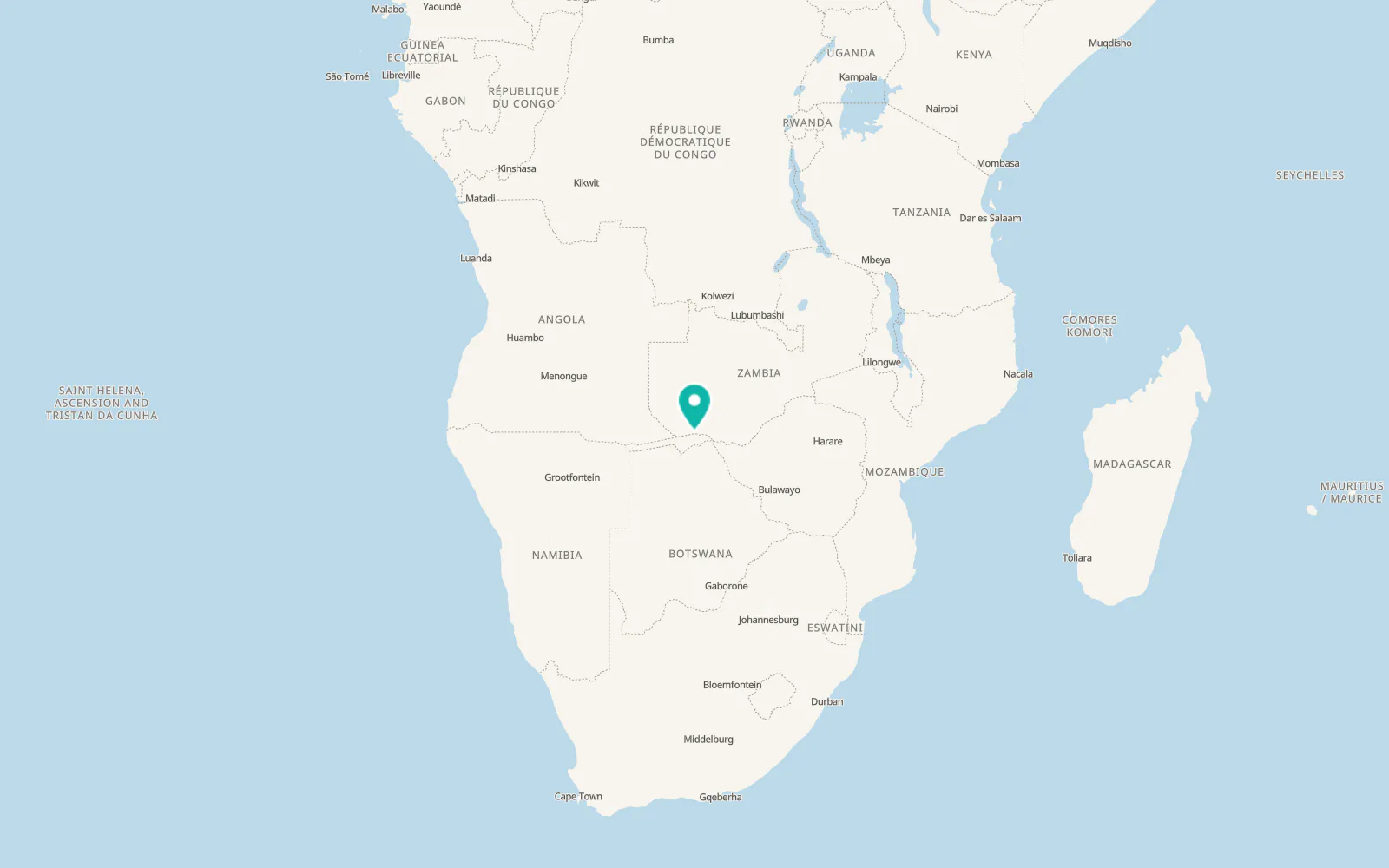 Map of Sesheke