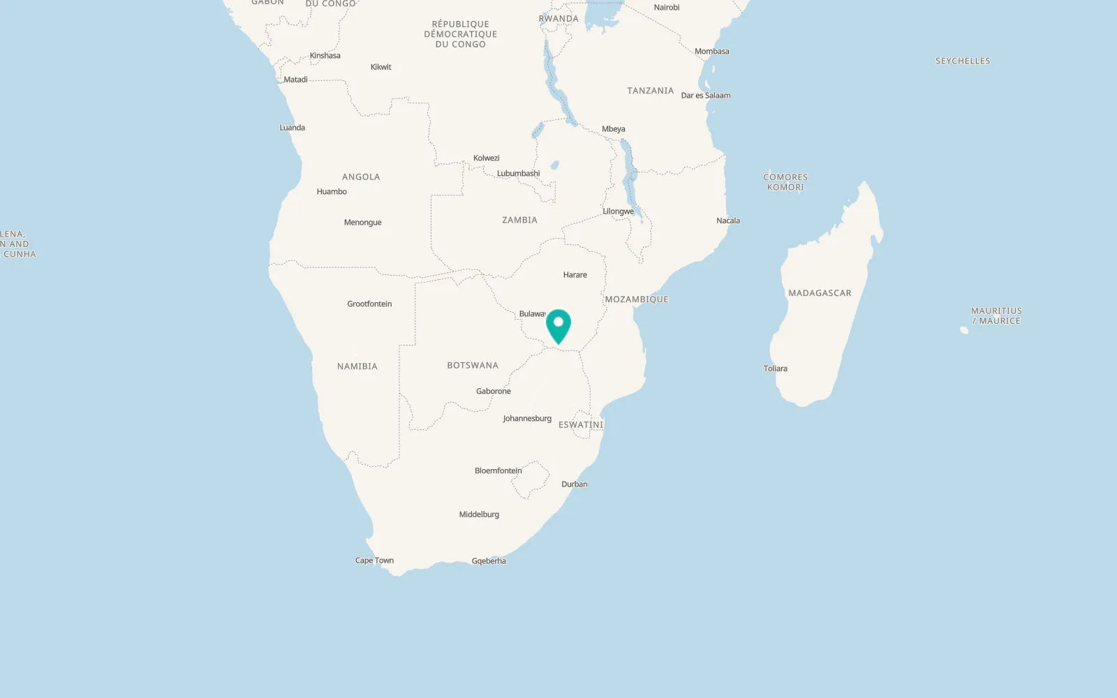 Map of Beitbridge