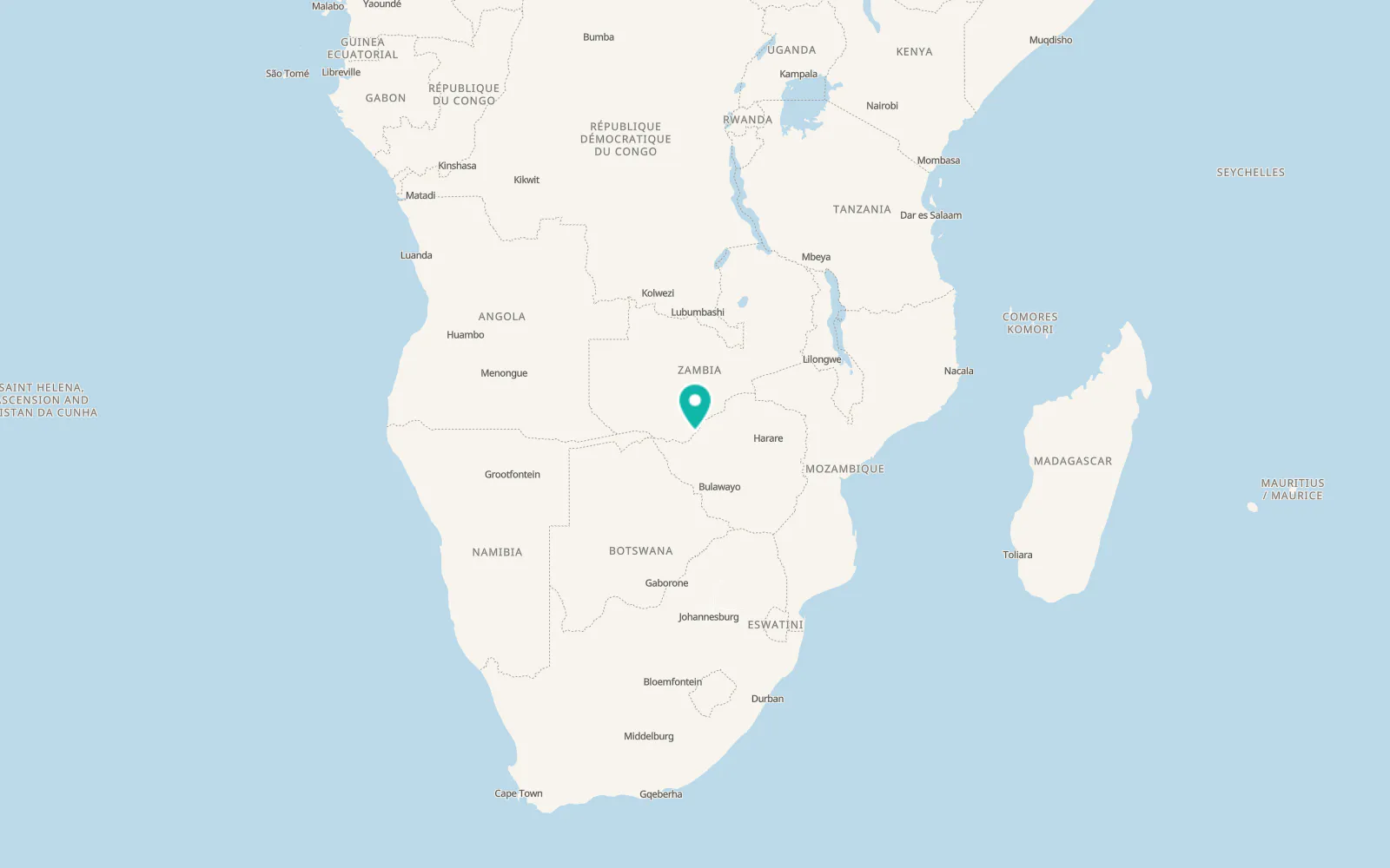 Map of Binga