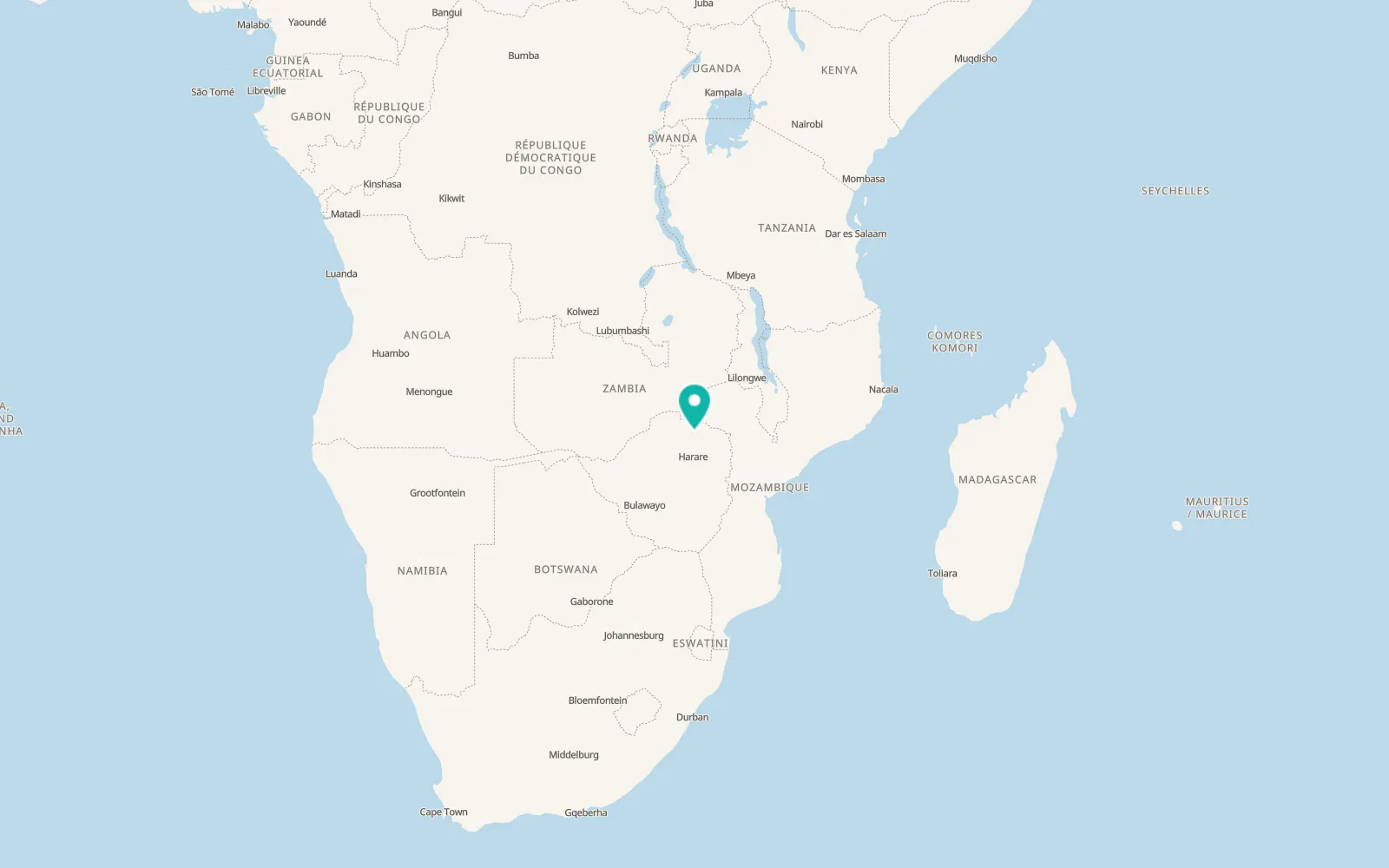 Map of Centenary