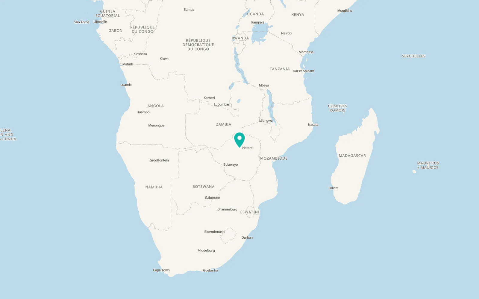 Map of Chakari