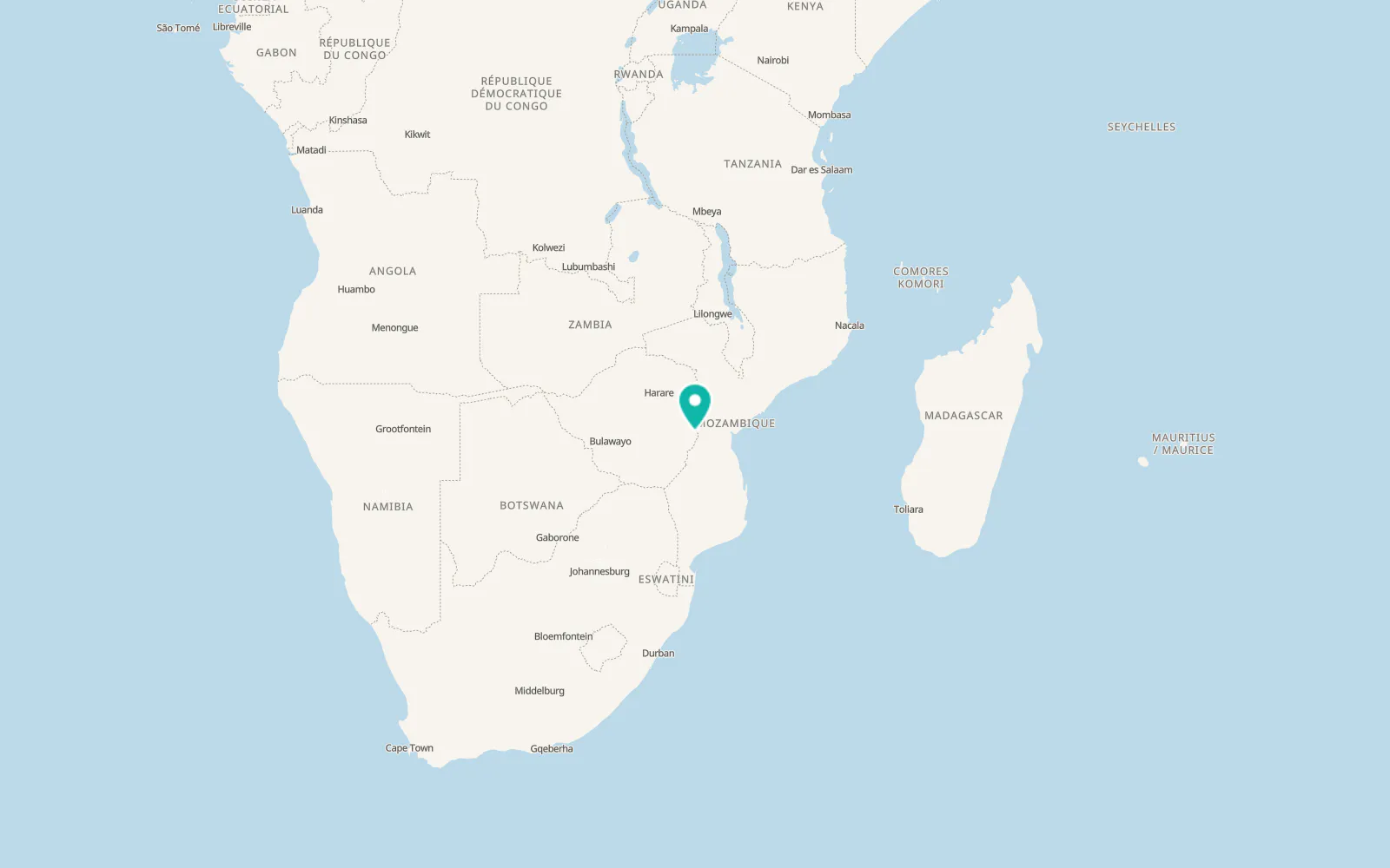 Map of Chimanimani