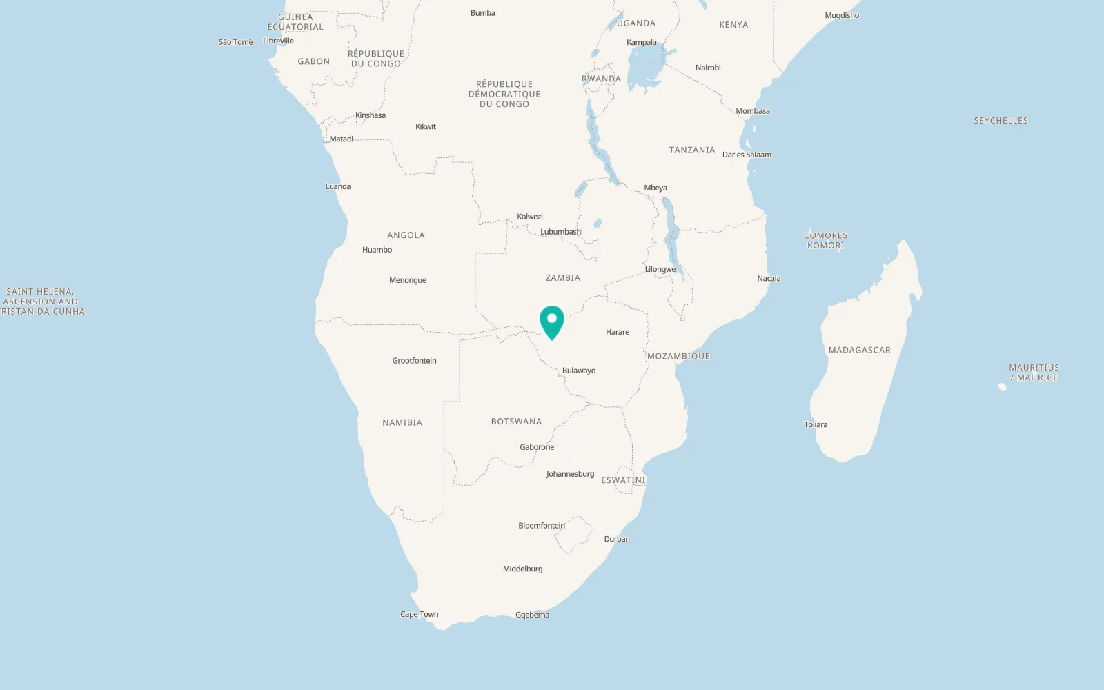 Map of Dete