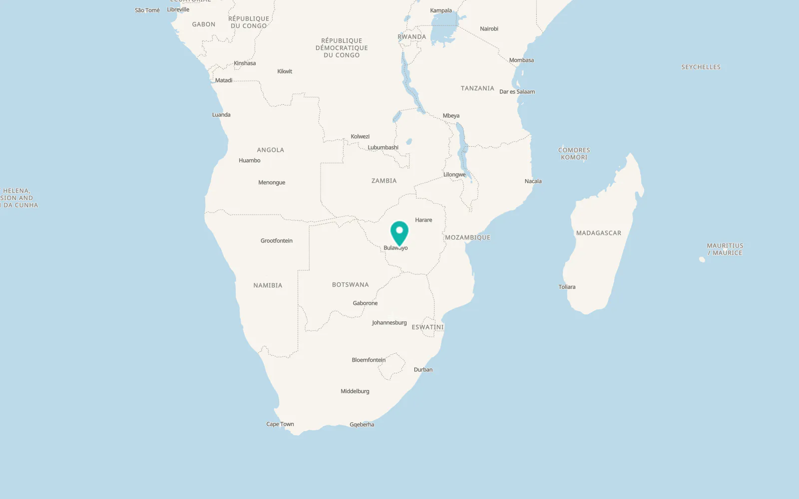 Map of Esigodini