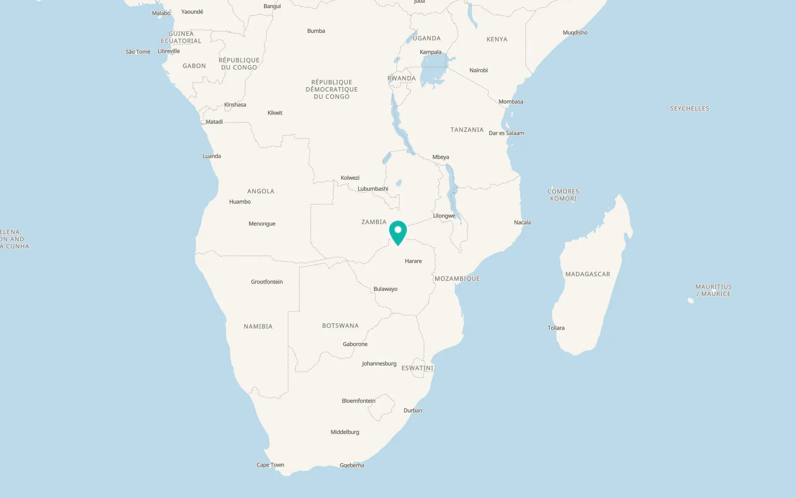 Map of Karoi