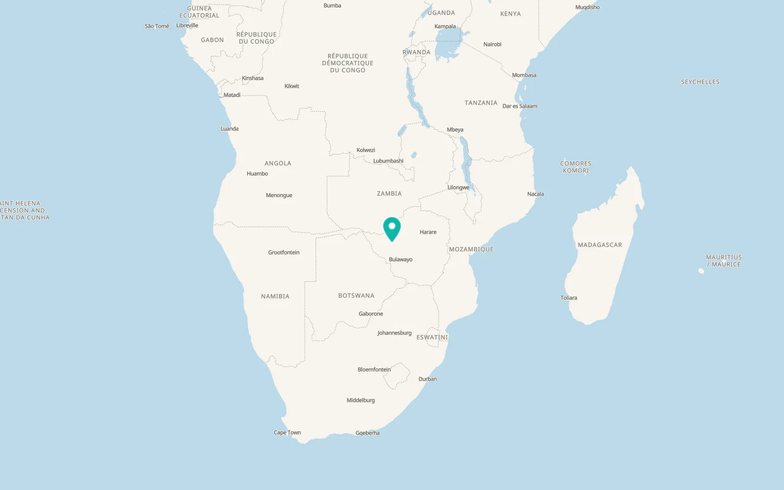 Map of Lupane