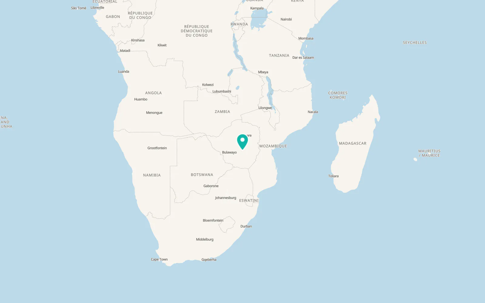 Map of Mashava