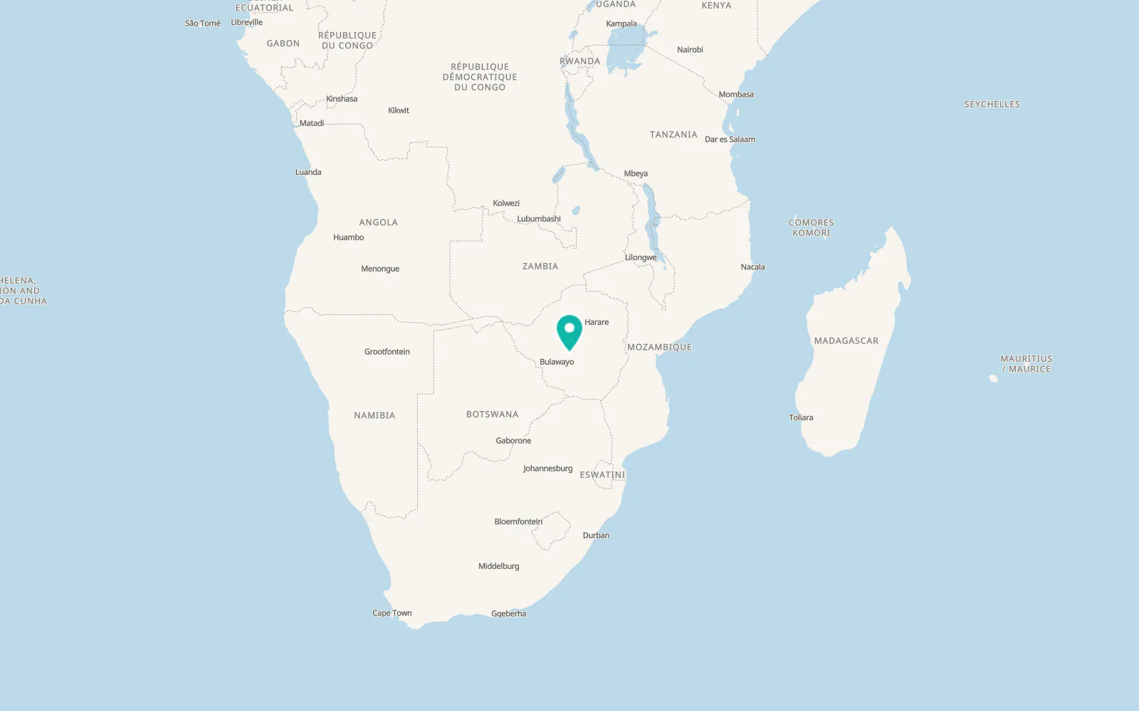 Map of Shangani
